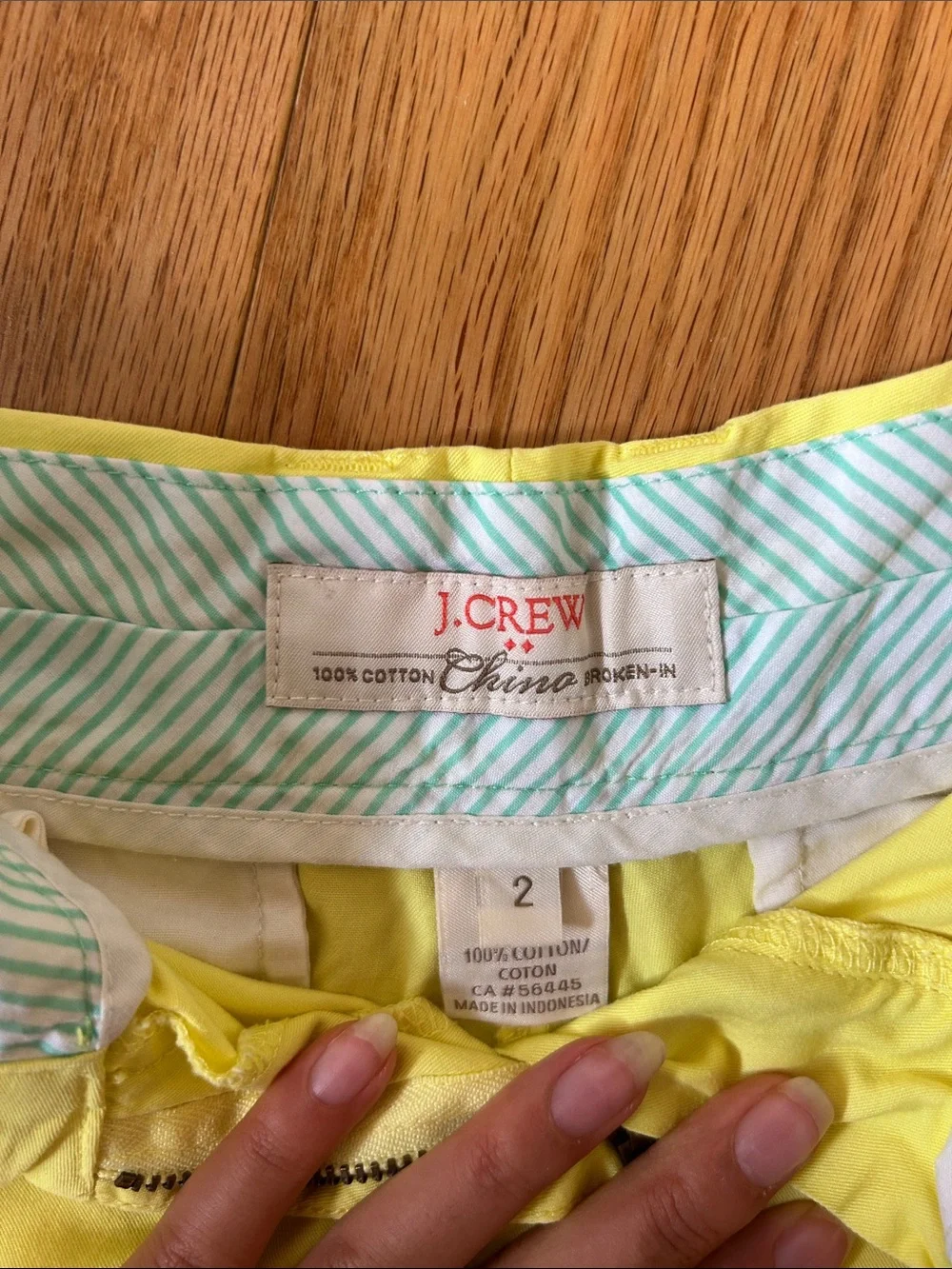 J. Crew Bright Yellow Women's Cotton Shorts